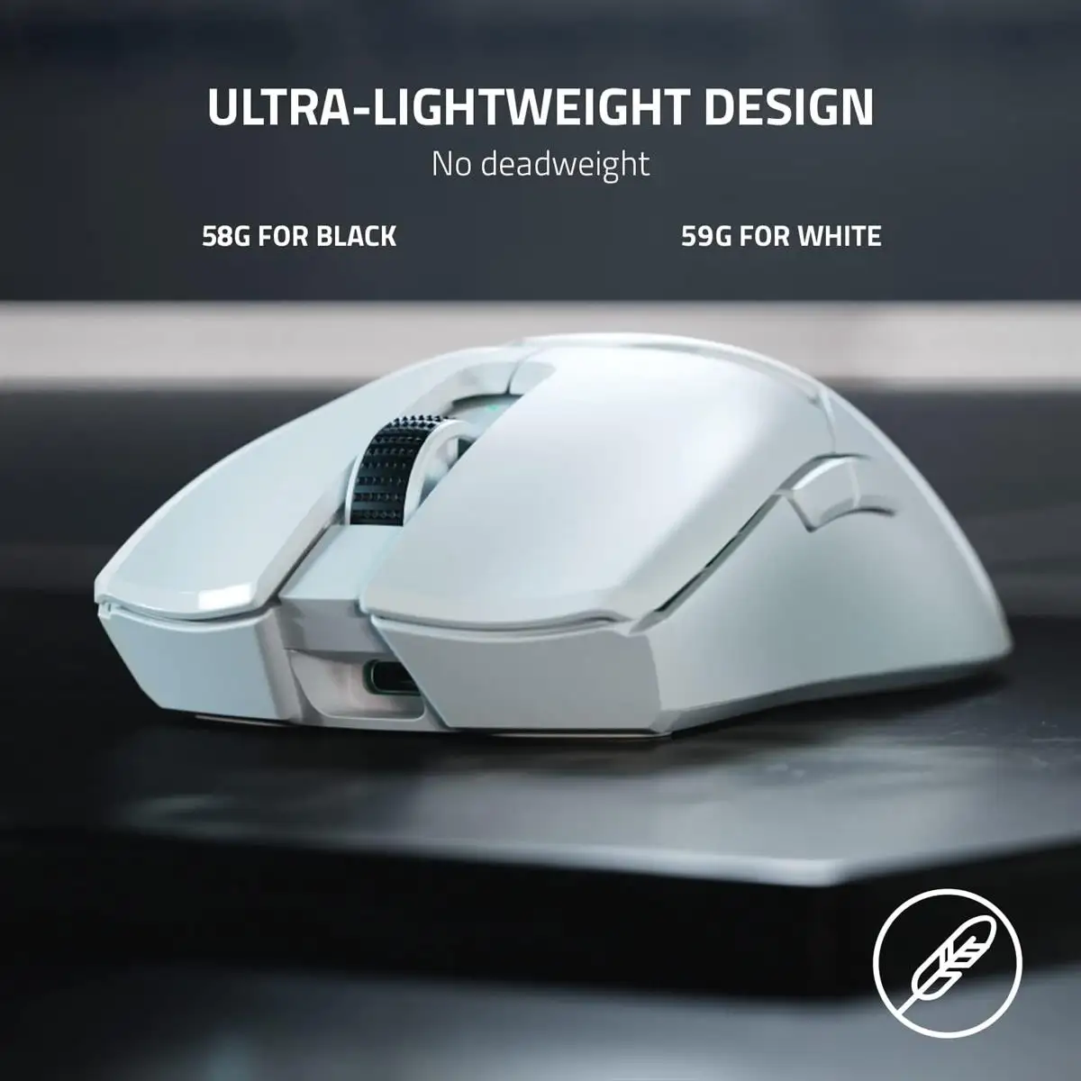 Razer Mouse Wireless Mouse Viper V2 Pro White