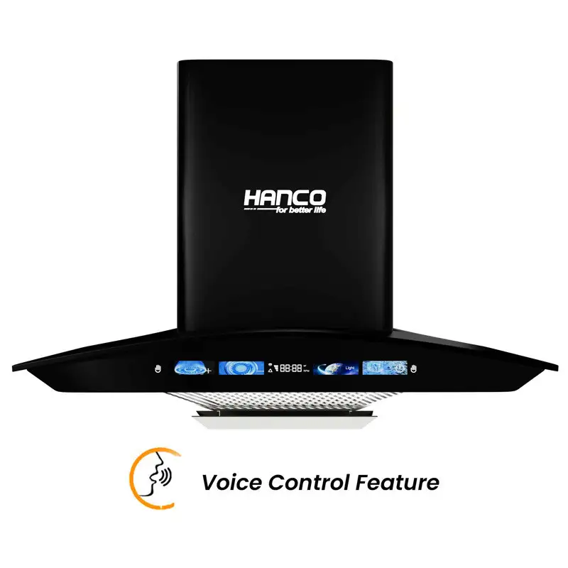 Hanco Model HDE 64 Smart Voice Control  Stainless Steel  Hood With Official Warranty