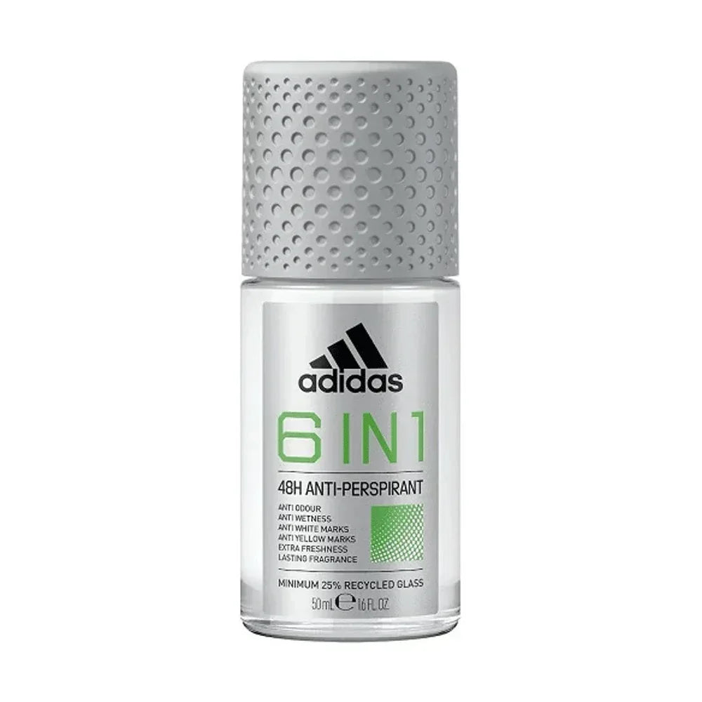 Adidas 6 in 1 Anti-Perspirant Roll-On 48H for Men 50ml (3616303439958)