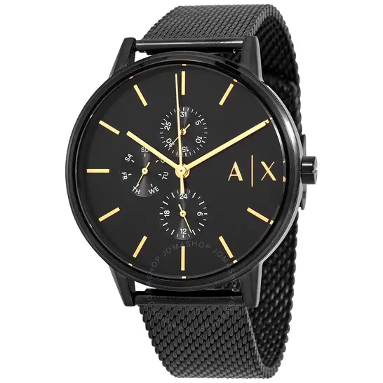 Armani Exchange Cayde Chronograph Quartz Black Dial Men's Watch