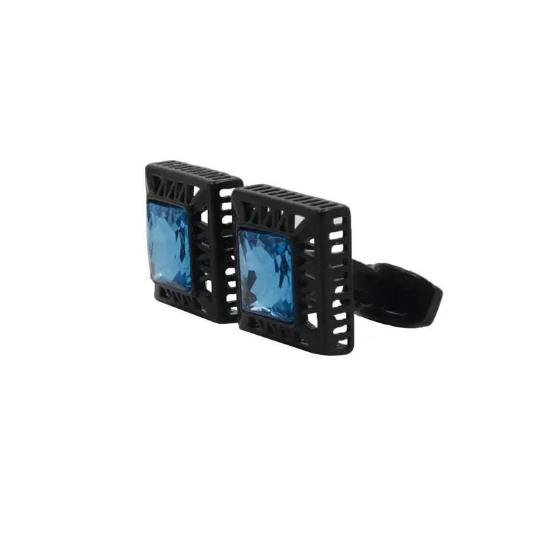 Cufflers Men’s Crystal blue stone Engraving Exclusive Cufflinks For Gifts with Gift Box – CU-2040