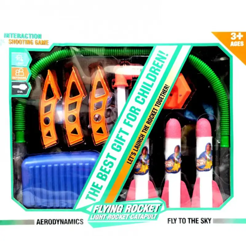 Interaction Shooting Rocket Launcher Game Flying Rocket With Light Rocket Catapult Fly
