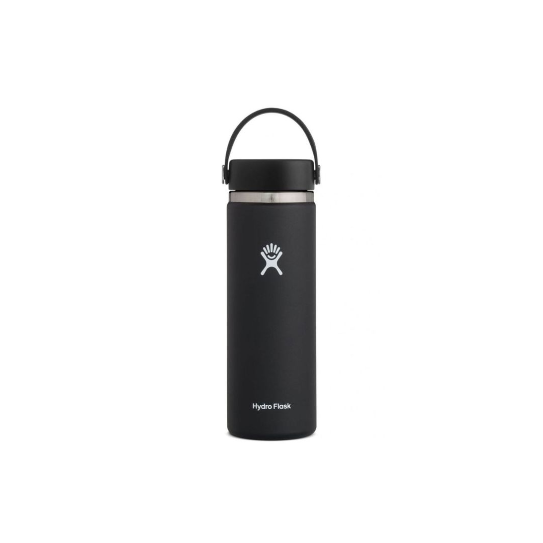 HYDRO FLASK 20 OZ WIDE MOUTH FLEX CAP BLACK