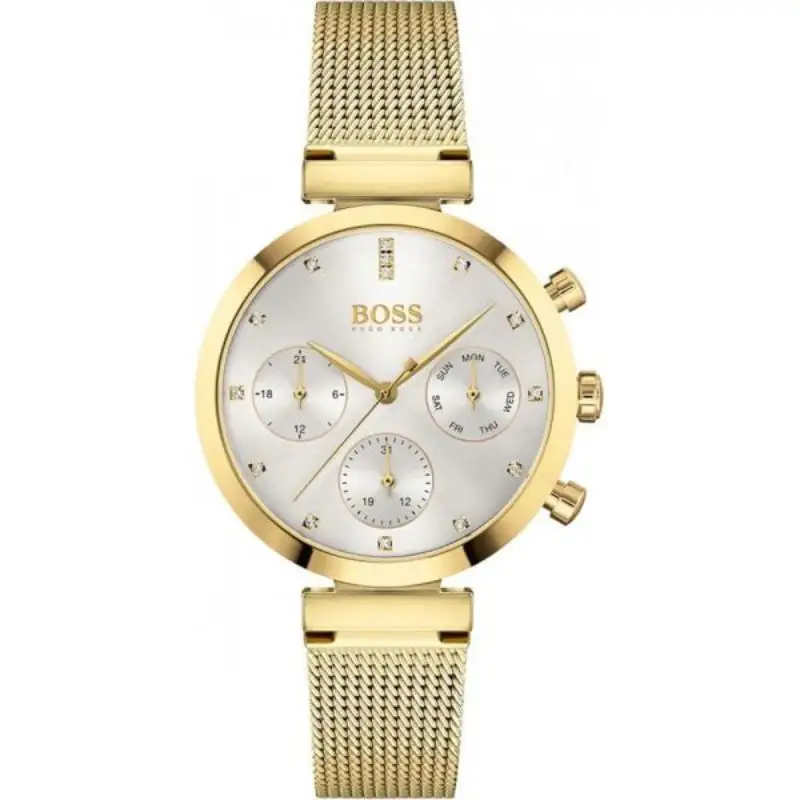 Hugo Boss Women’s Quartz Stainless Steel Silver Dial 36 Watch 1502552