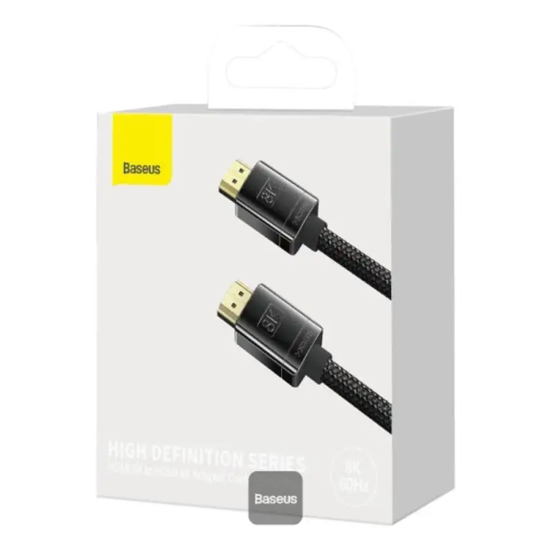 Baseus High Definition Series DP 8K to DP 8K Adapter Cable 1m Cluster Black