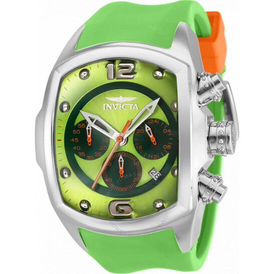 Invicta Lupah Chronograph Quartz Green Dial Men's Watch