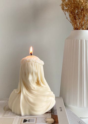 CANDLES CITY -- THE VEILED LADY SCENTED CANDLE/ VEILED BRIDE CANDLE SCENTED