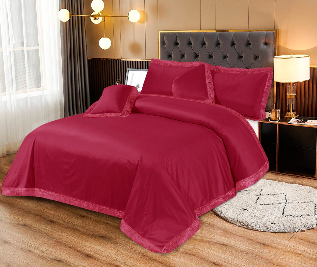Mardian Velvet Bridal Bed Set | 5pcs | MVB05