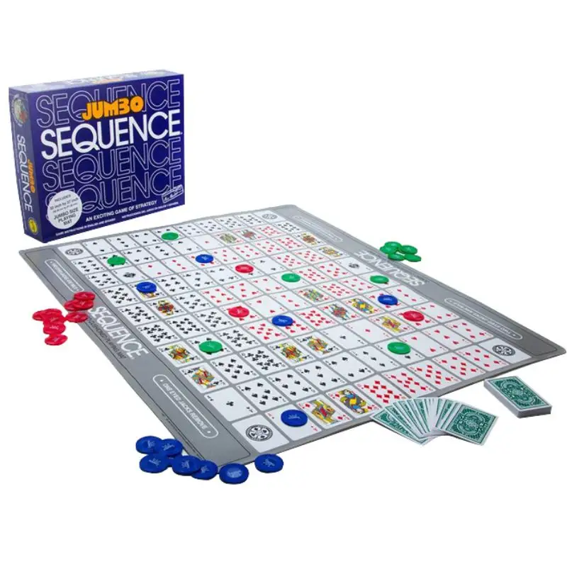 Sequence Jumbo Edition Strategy Board Game