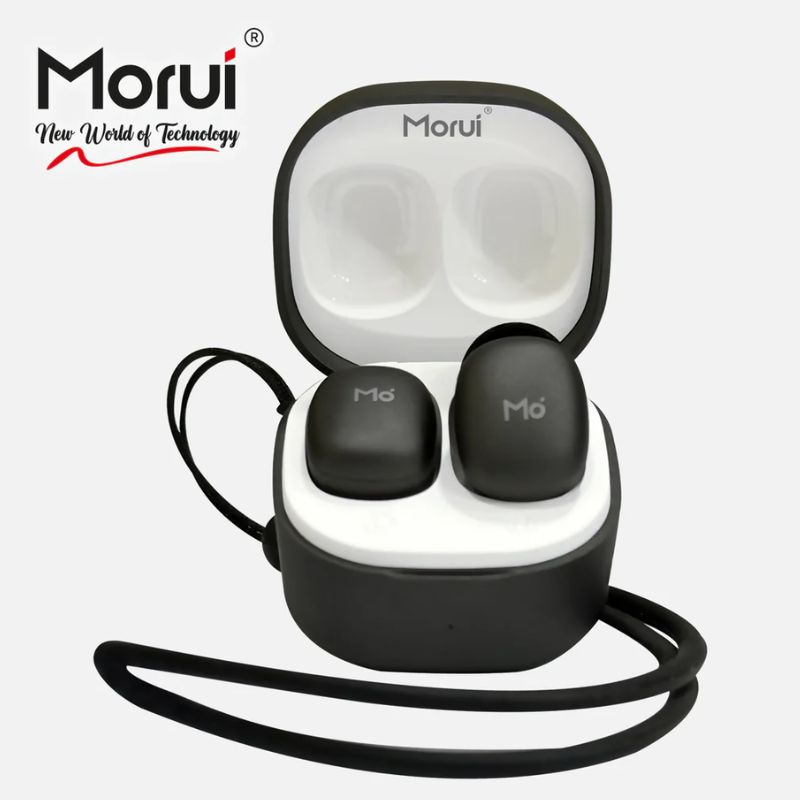 RIO-H2 | Morui Wireless Earbuds – Ultra Compact, Studio-Grade Sound, Premium Design, Long Battery Life With 90 Days Warranty