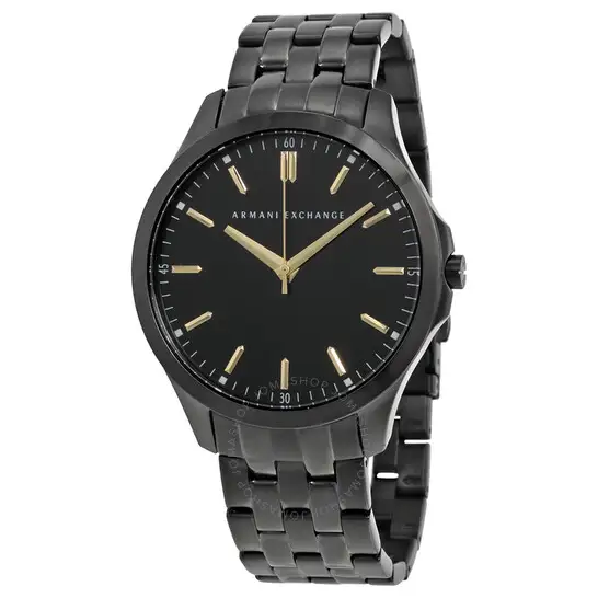 Armani Exchange Black Dial Stainless Steel Men's Watch