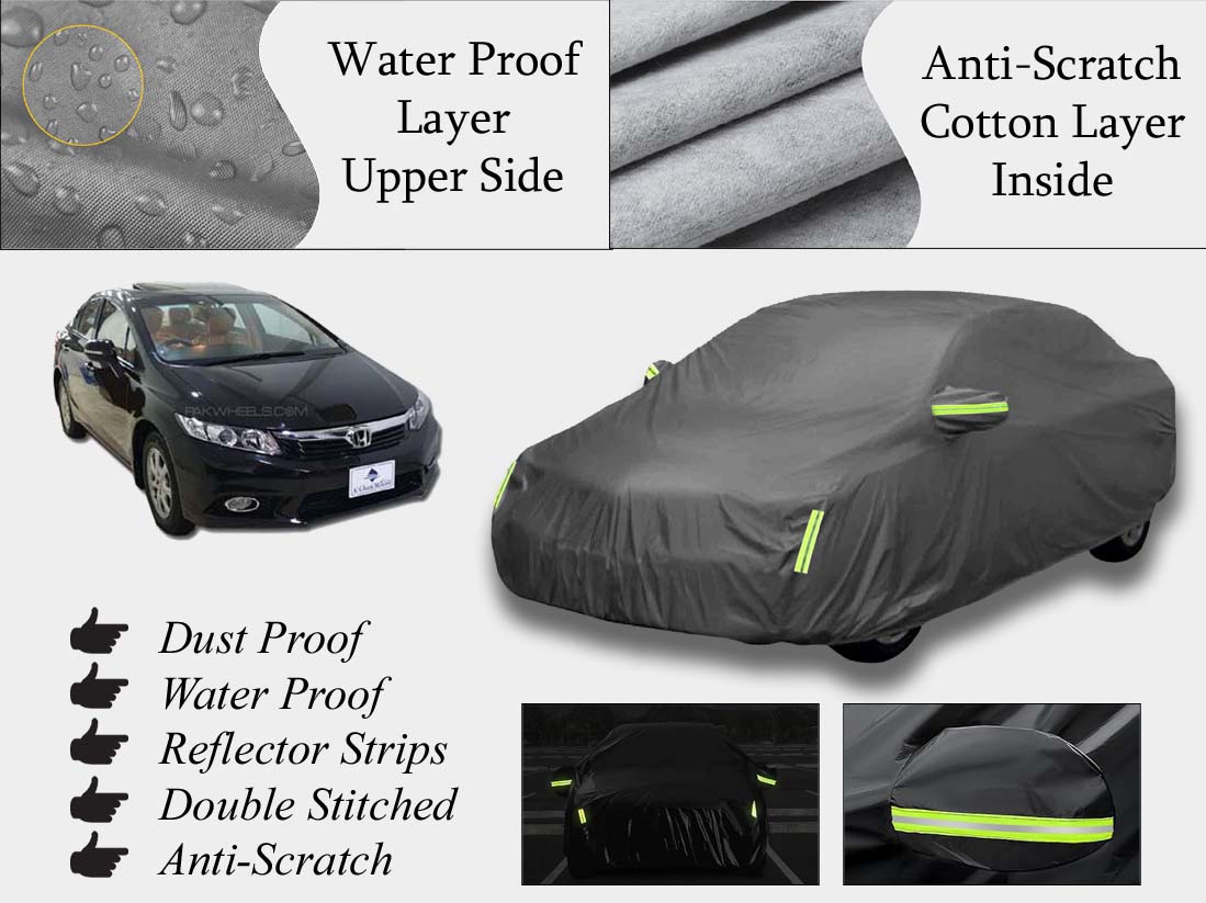 Honda Civic 2013 - 2015 Top Cover | Grey | Anti-Scratch | Double Layer | Heat Proof | Water Proof