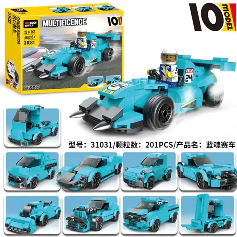 Architect Multificence Thunder Racing Vehicle (10 changes) Building Blocks For kids - 31031