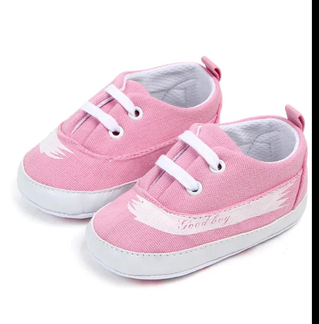 pink Baby Shoes  Shoes Soft Sole First Walker 0 to 6 months