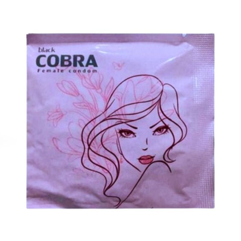 Black Cobra Female Condom - 1 Peice