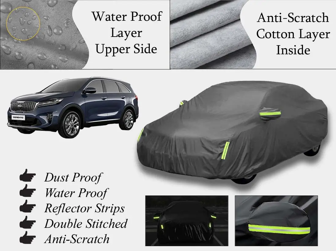 Kia Sorento Top Cover | Grey | Anti-Scratch | Double Layer | Heat Proof | Water Proof
