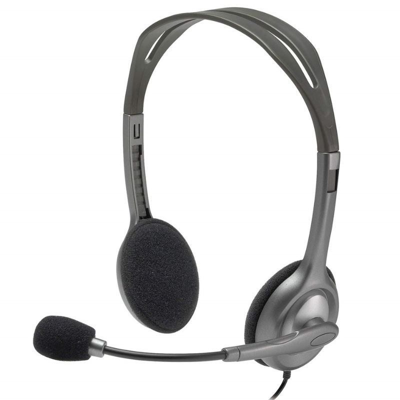 Logitech H110 Wired Stereo Headset Dual Plugs With 1 Year Warranty