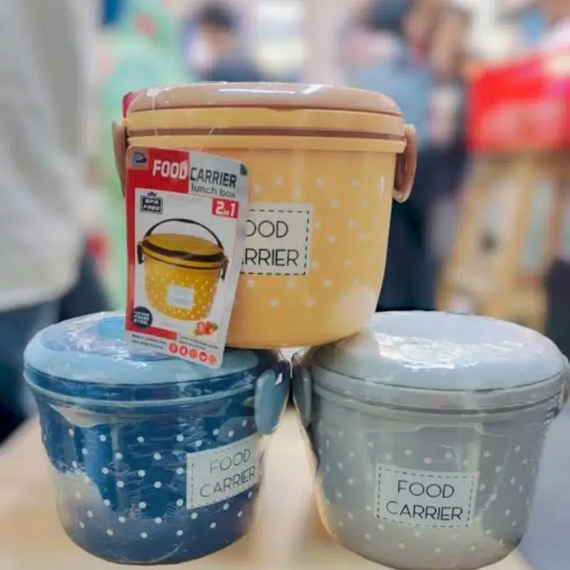 Food Carrier Lunch Box  2 in 1 Under Mini Steel Box