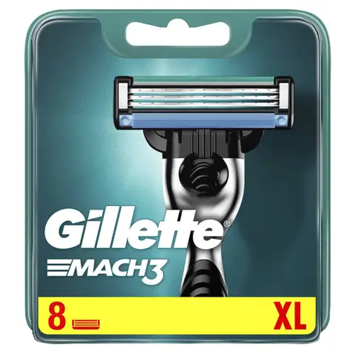 Gillette Mack3 Green Cartridge Pack Of 8's Refills Original Poland