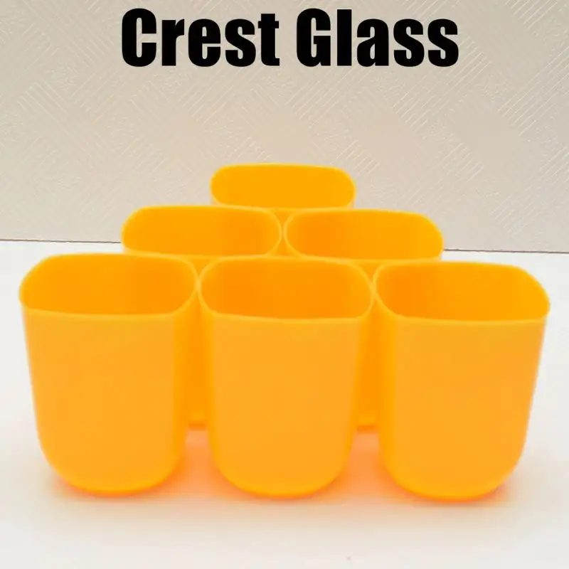 Crest Glass 6 Pieces Pack Durable and Shatter Proof