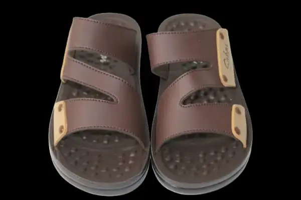 Sabai Thai Comfort Fone Brown Color Synthetic Leather Upper With Reflex Insole And Polyurethane Sole Slides For Men S5106