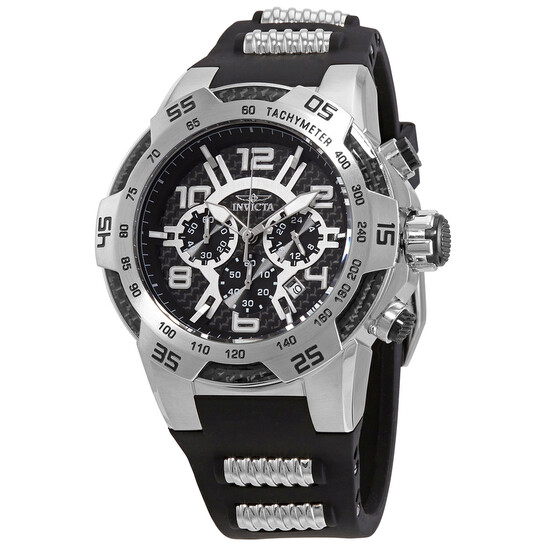 Invicta Speedway Black Chronograph Men's Watch