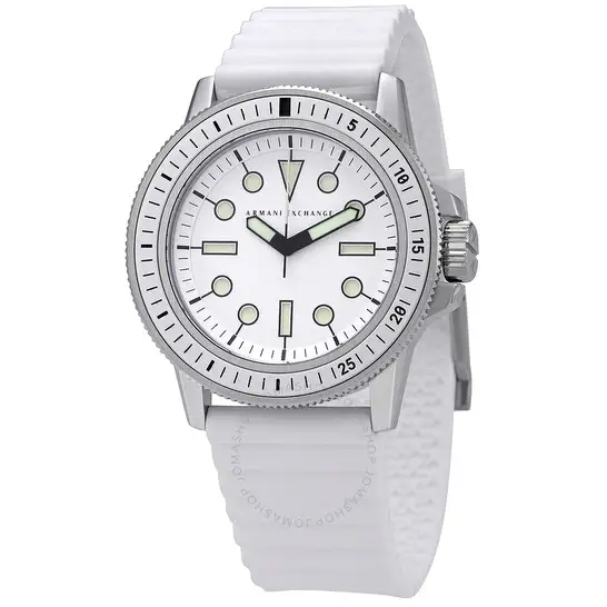 Armani Exchange Leonardo Quartz White Dial Men's Watch