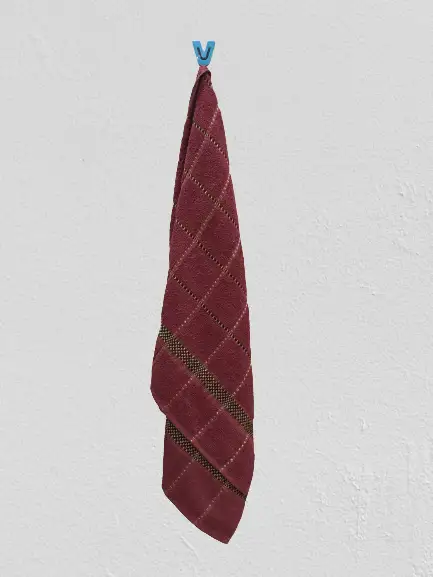 100% Cotton 3-Pack Bath Towel Sets (RED)