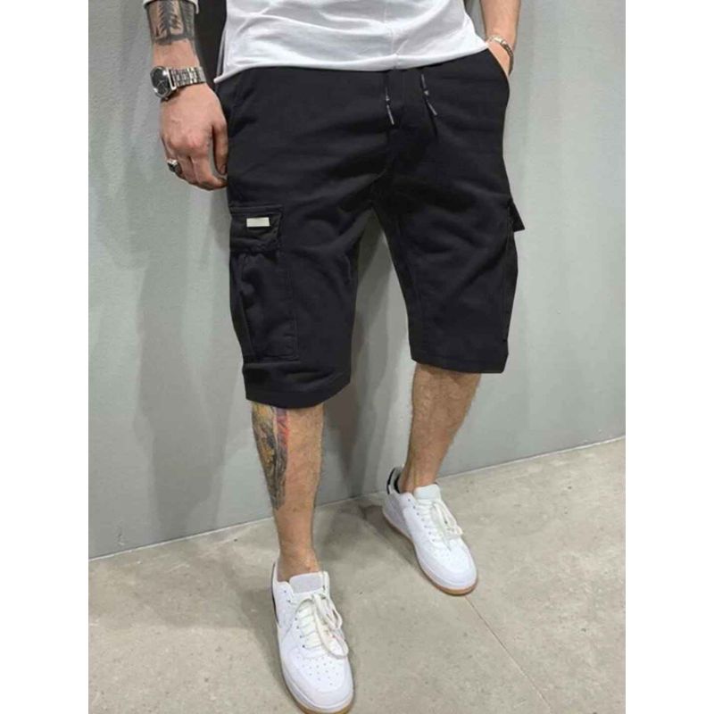 Jet Black Cargo Shorts