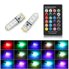 RGB Multi Color SMD Parking Light Flash Strobe | Led Light Bulb For Parking | SMD Car Exterior Parking Lamps Parking Lights Car Accessories