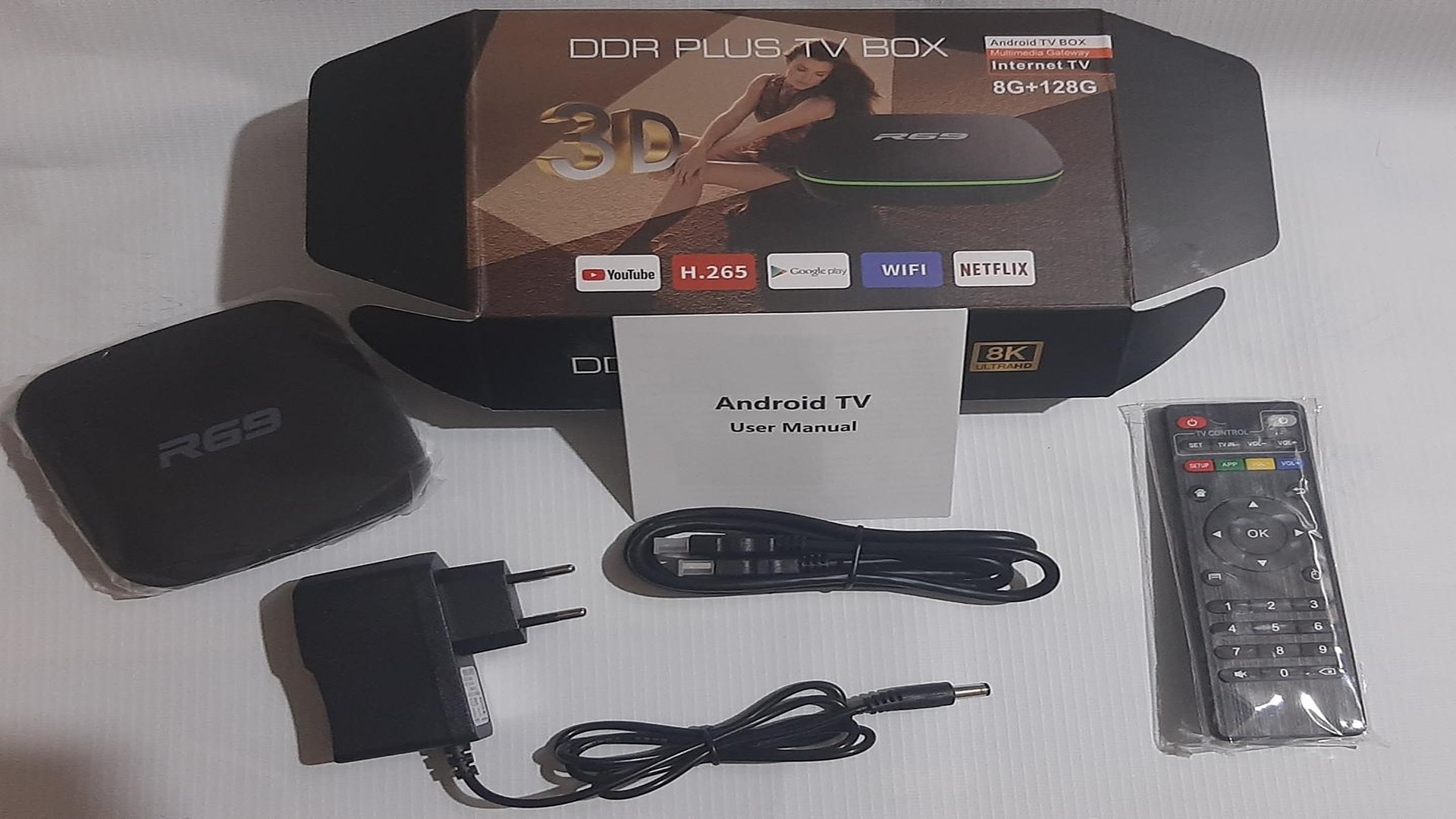 R69 Android TV Box - 8GB 128GB 4K WiFi 3D