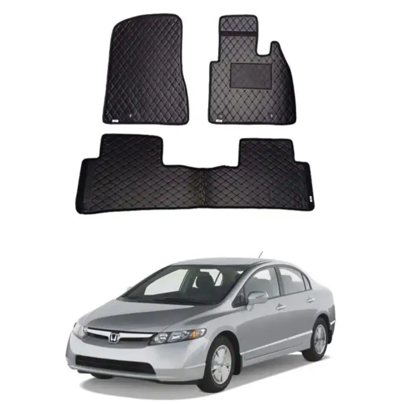 Car Geek Honda Civic 2013 7D Flat-Style Floor Mat