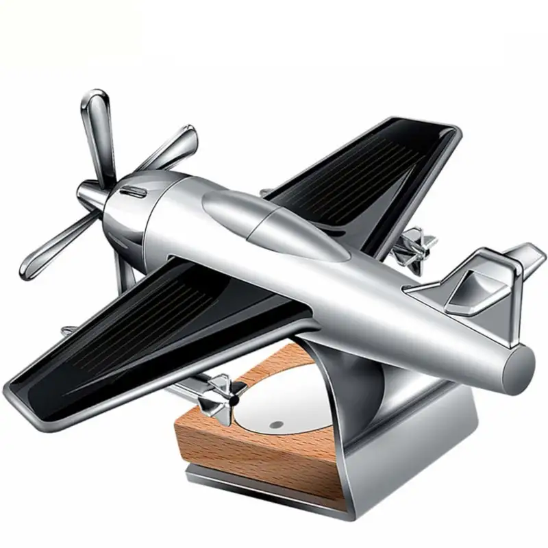 Car Dashboard Solar Decoration Aircraft Model Plane Air Freshener