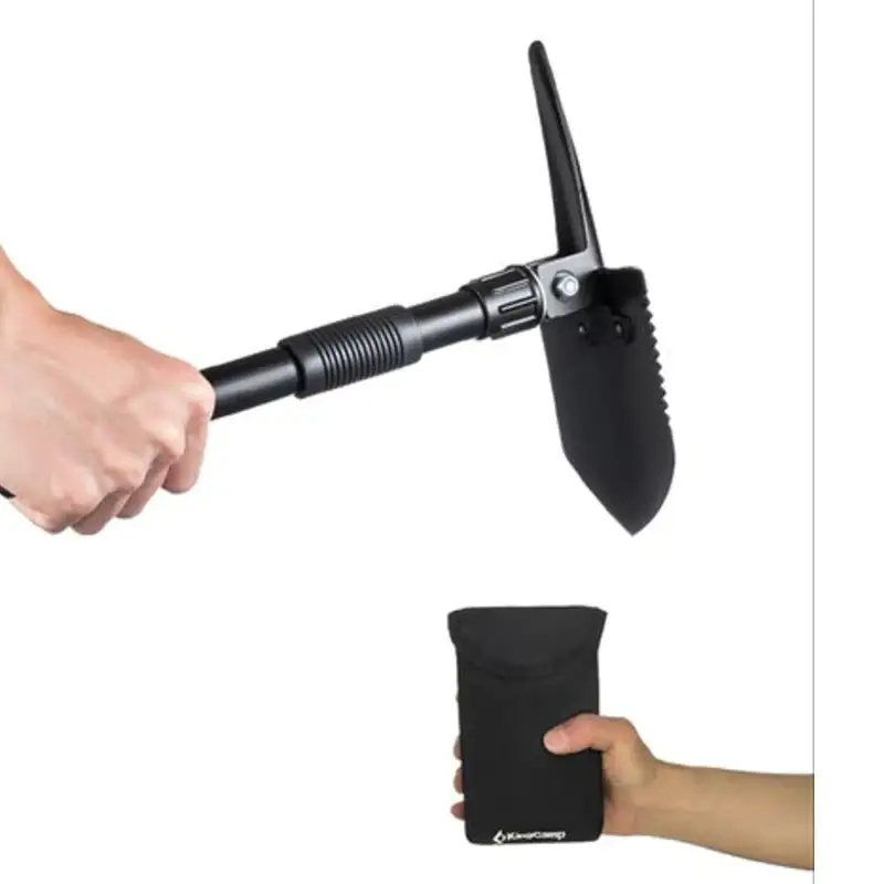King Camp KA3105 Multi-Function Foldable Tri-Fold Steel Shovel