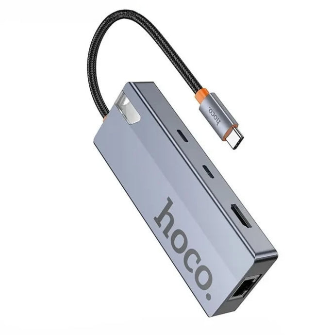HOCO HB52 Wow 8 in 1 Type-C Hub 4K 60Hz PD100W RJ45
