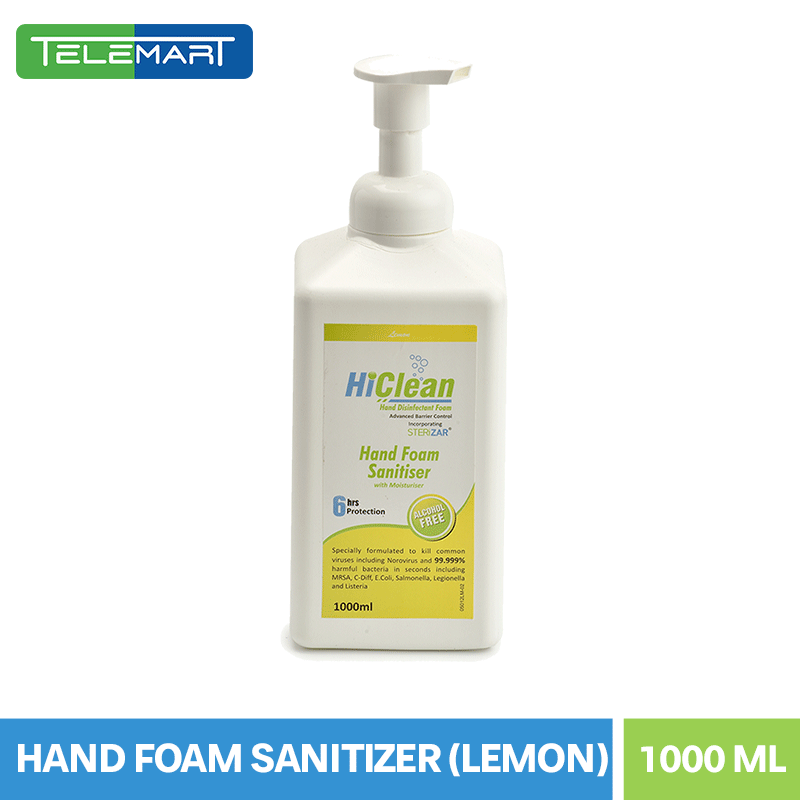 HiClean Hand Foam Sanitizer (Lemon) - 1000ml