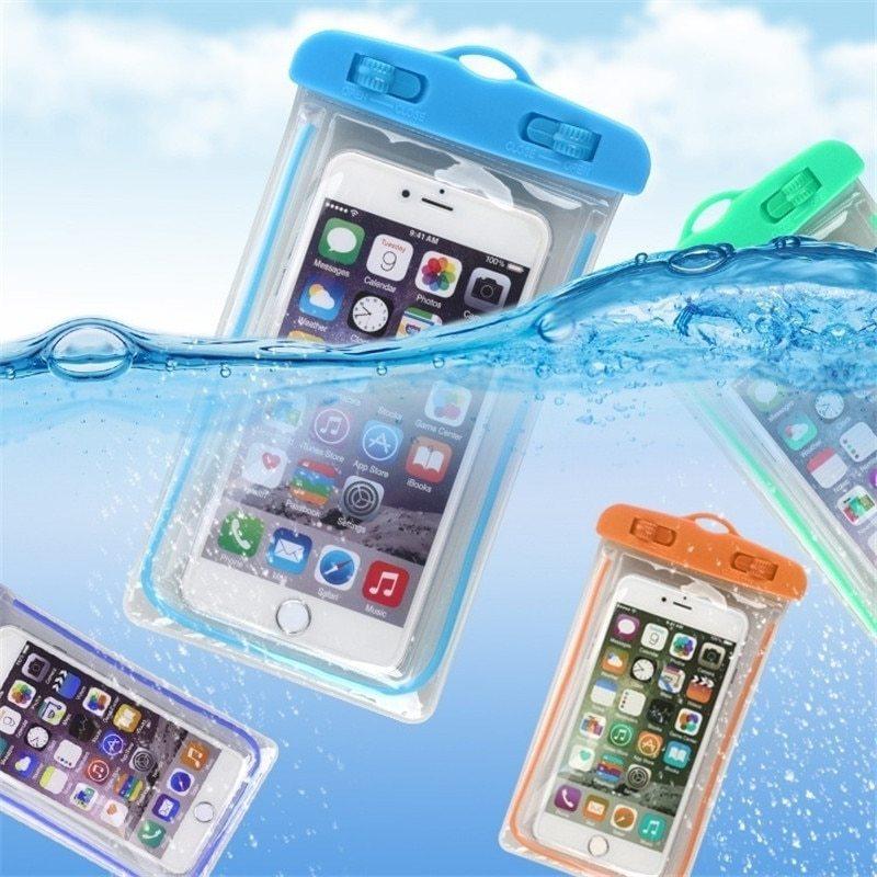 Underwater Waterproof Rainproof Mobile Case PVC Bag Transparent Touch Screen 1pc