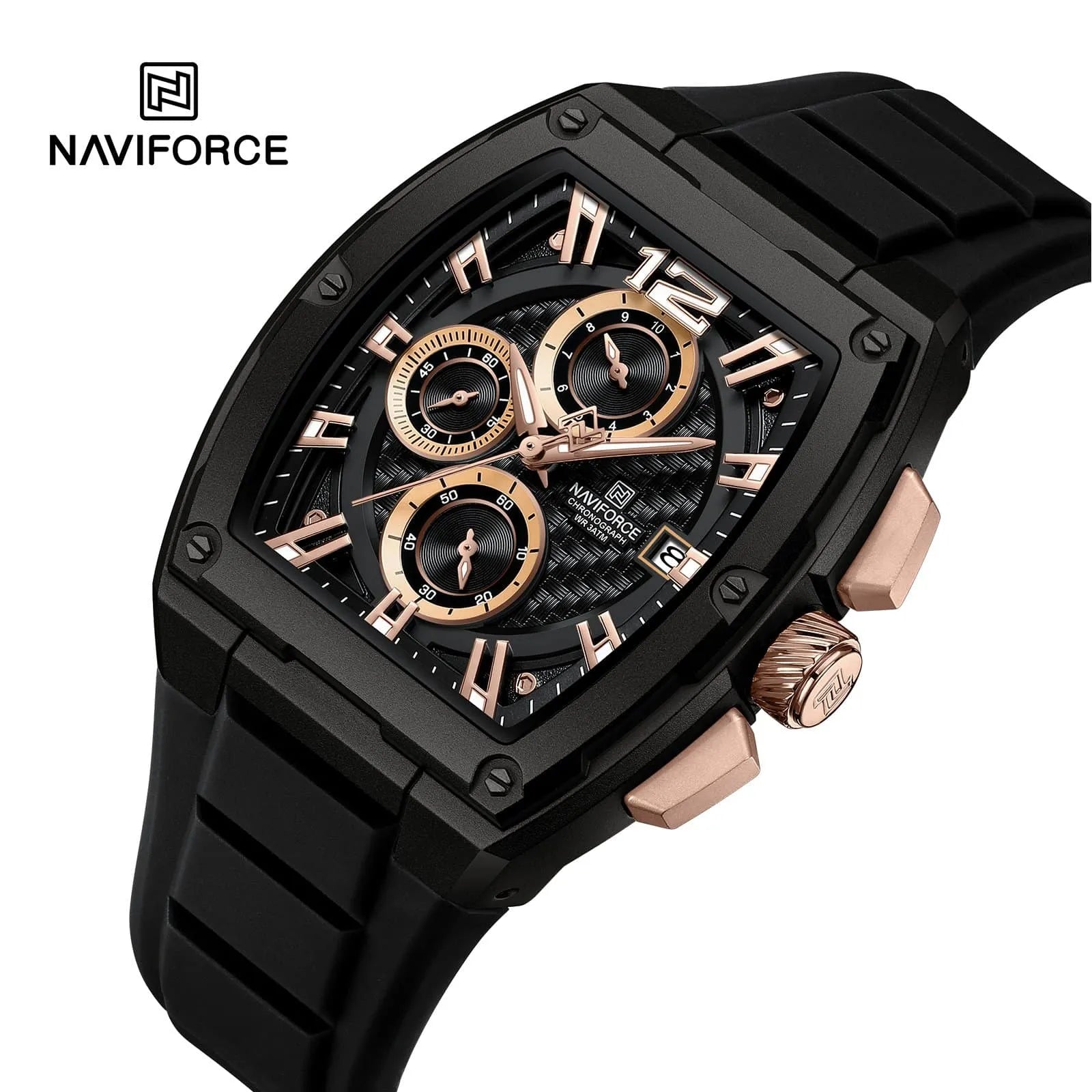 Naviforce NF8050 Square Force Men Watch With Official Warranty