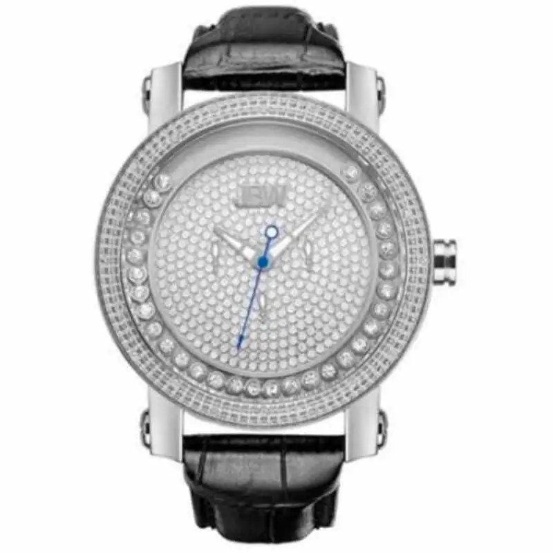 JBW Men's Hendrix 0.20 Ctw Diamond Stainless Steel Watch Jb-6211L-G - 50 mm - Black