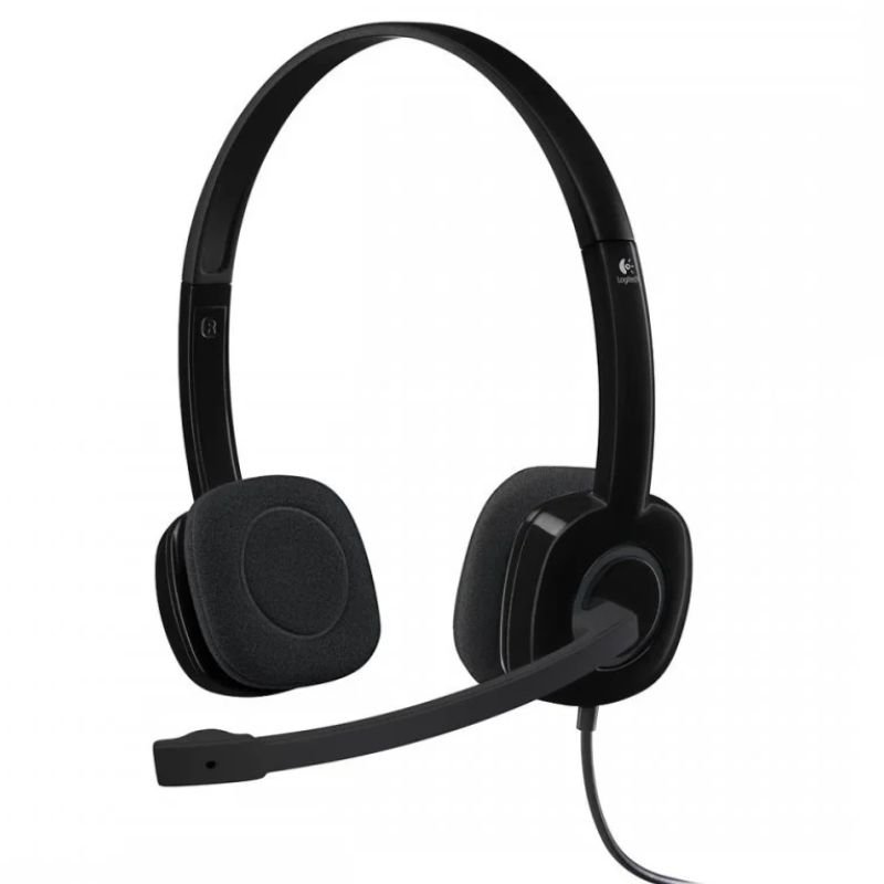 Logitech H151 Stereo Headset with Boom Microphone With 1 Year Warranty
