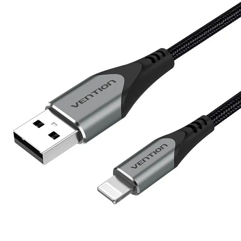 Vention USB 2.0 A to Lightning Cable 1.5M Gray Aluminum Alloy Type