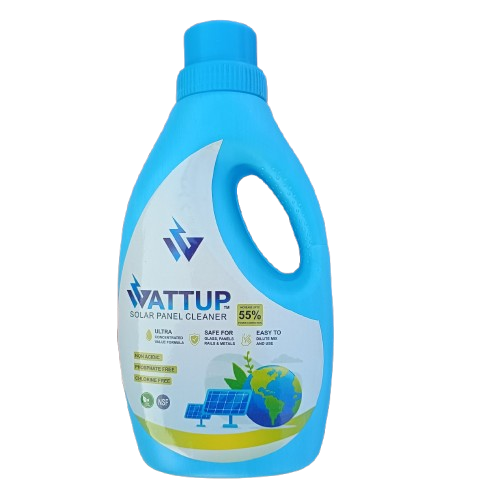 Wattup Solar Panel Cleaner - Premium Solar Panel Plate Cleaning Liquid, Stain Remover & Instant Cleaning Solution for Batter Solar Efficiency