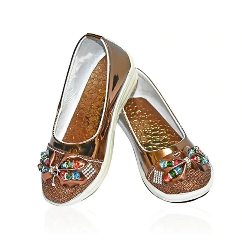Front Butterfly Brown Sandal For Girls