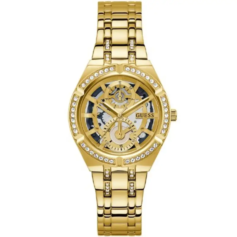 Guess Women’s Quartz Gold Stainless Steel Gold Dial 36mm Watch GW0604L2