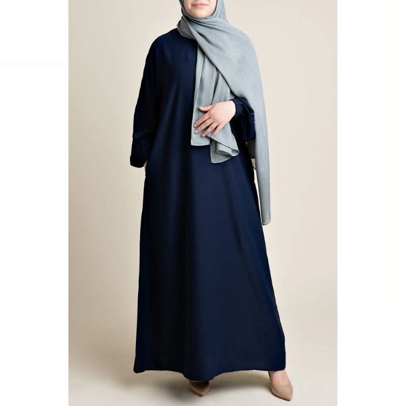 Hatun Classic Everyday Abaya Navy For Women