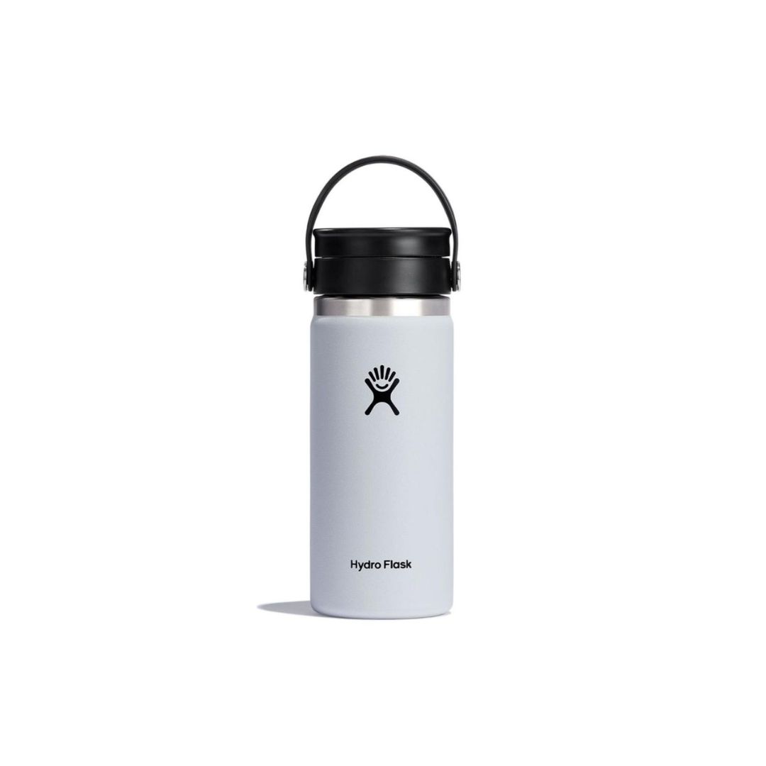 HYDRO FLASK 16 OZ WIDE FLEX SIP LID WHITE