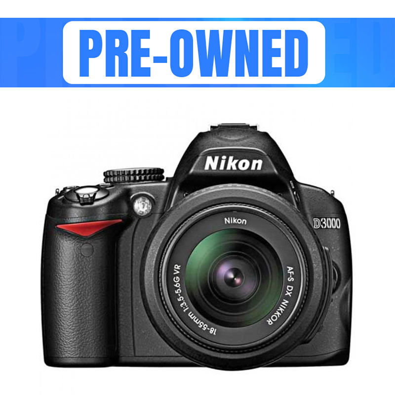 Nikon D3000 DSLR Camera With 18-55mm Lens Pre-Owned