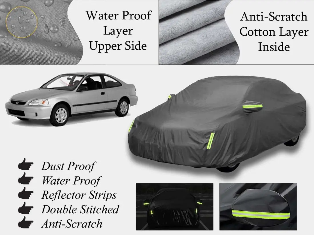 Honda City 1997 - 2001 Top Cover | Grey | Anti-Scratch | Double Layer | Heat Proof | Water Proof