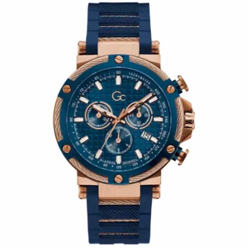 Gc Men's Chronograph Watch Y54001G7MF - 44 mm - Blue