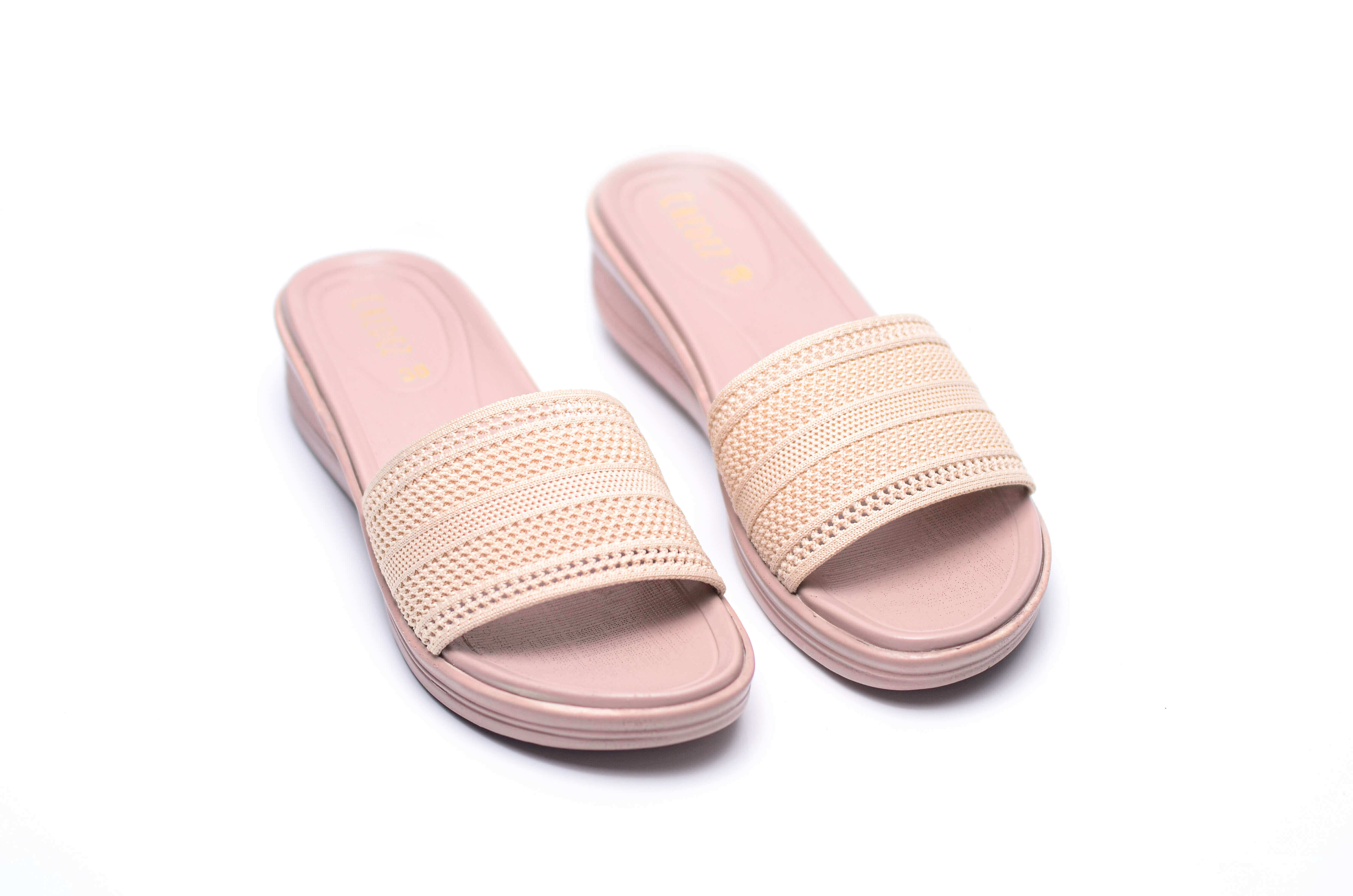 Credez Pink Medicated Flat Slipper For Women PU-051- Pink